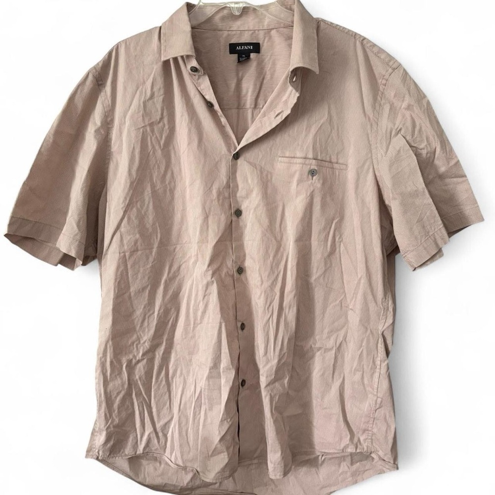 Alfani Men's Stripe Short Sleeve Shirt - perfect condition